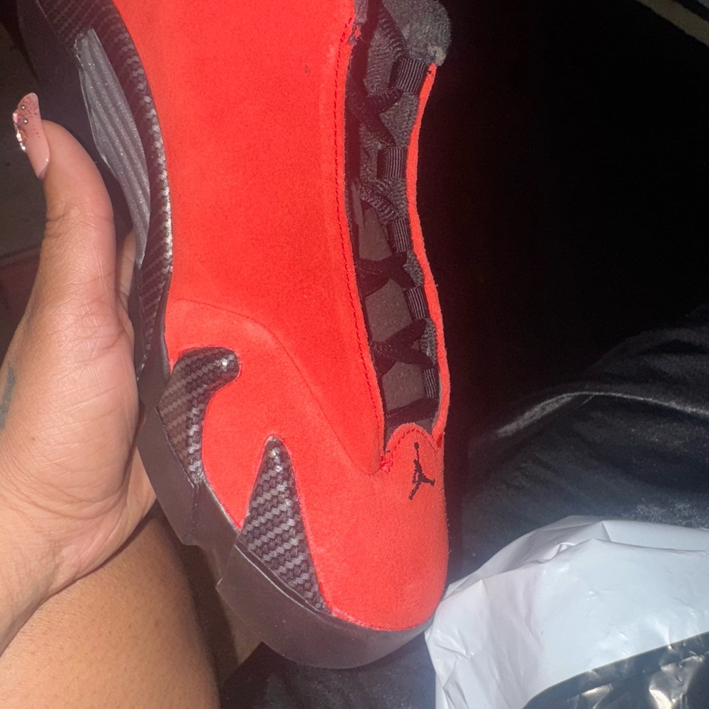 Red and Black Athletic Sneakers